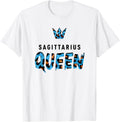 Sagittarius Queen Blue Leopard Cheetah Pattern Astrology Apparel Premium Print Everyday Wear