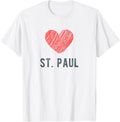 St. Paul Heart Love Favorite City or Place Apparel | Premium Quality | Top Rated Comfort