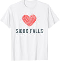 Sioux Falls Heart Love Favorite City or Place Apparel | Trending 2025 | Perfect Gift Choice