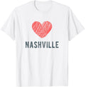 Nashville Heart Love Favorite City or Place Apparel | High Search Volume | Perfect Gift Choice