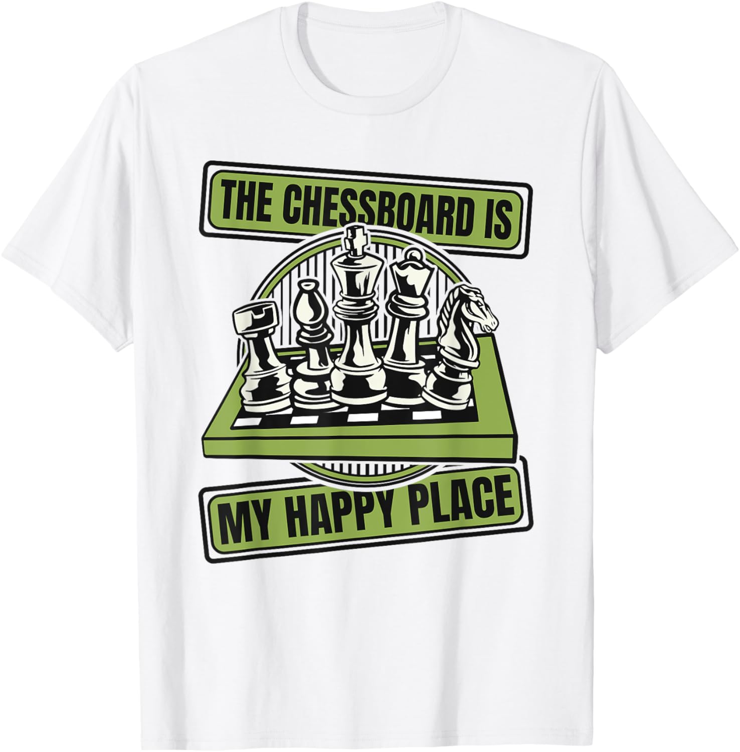 The Chessboard Is My Happy Place Queen Player Chess Apparel | Google Shopping Optimized | Customer Favorite
