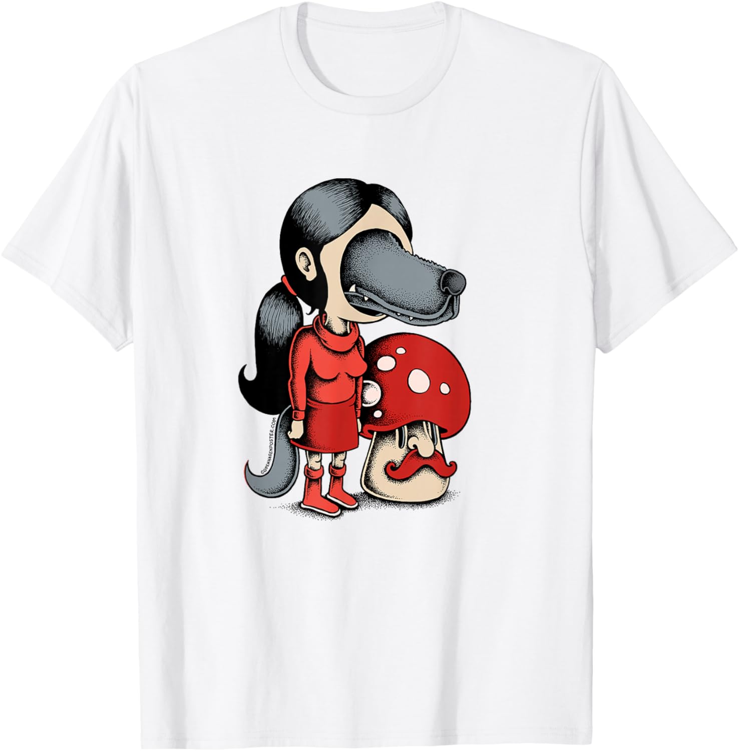 Threadless Michael Jakobsen Wolf Girl Graphic Apparel | Trending 2025
