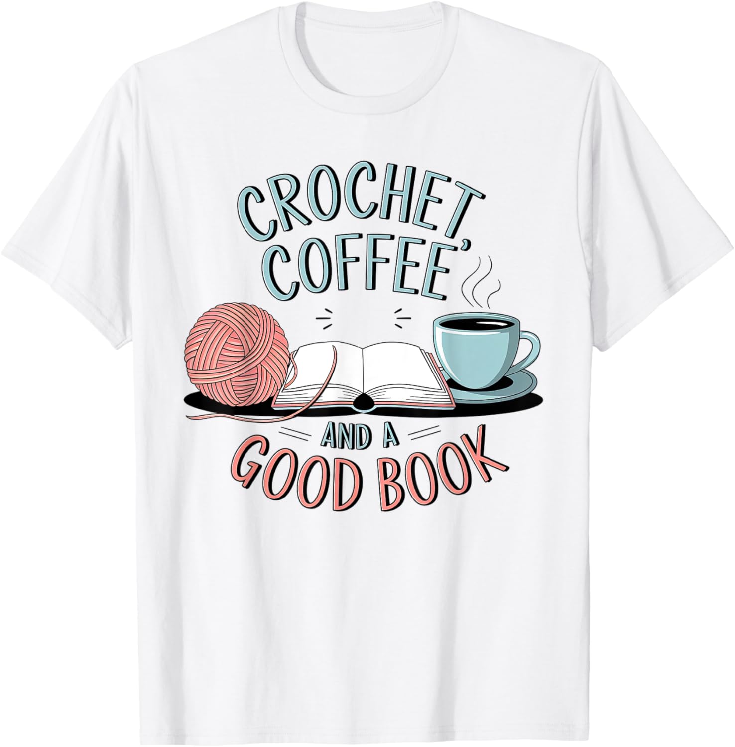 Coffee Crochet Good Book Bookish Yarn Crafter Yarn Supply | Trending 2025 | Customer Favorite