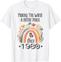 45th Birthday Making The World A Better Place Since 1980 Apparel | High Search Volume | Customer Favorite