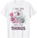Sewing Girl Knitting Knitter I Turn Yarn Into Cool Things Yarn Supply | Top Rated | Best Seller Choice