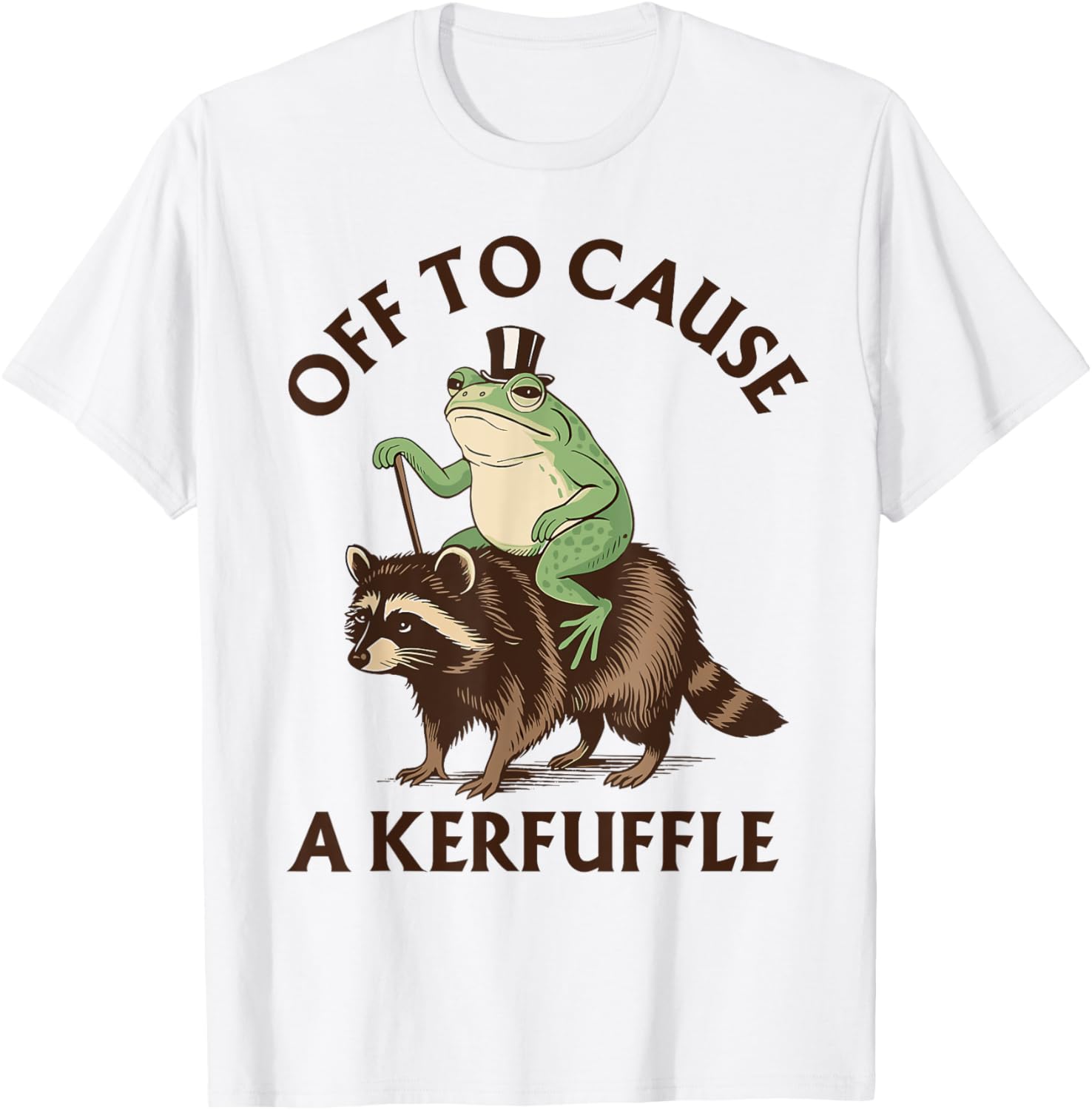 Off to Cause A Kerfuffle Frog Meme Troublemaker Weirdcore Apparel | Best Seller Pick | Comfort Daily Wear