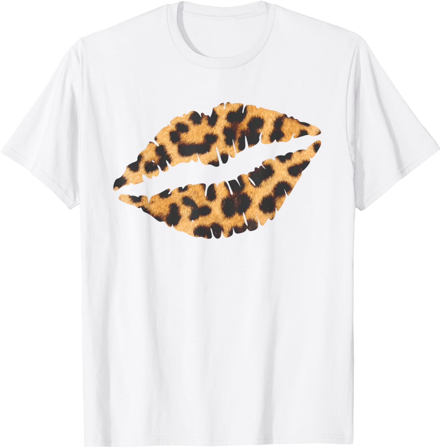 Cheetah Print Lip Print T Shirt T Shirt Viral TikTok Find US Top Pick
