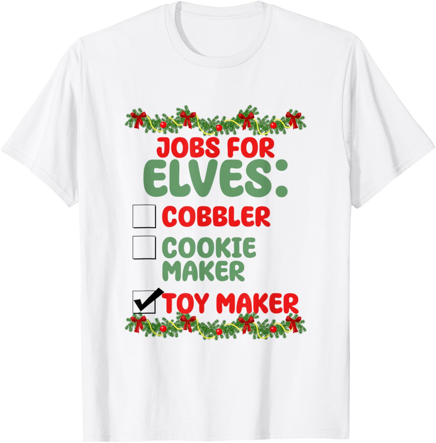 Jobs for elves cobbler, cookie maker, toy maker - Elf Apparel | Premium Quality | Comfort Daily Wear