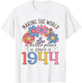 80 Birthday Making the world a better place since 1944 Apparel | Bestseller Style | High CTR Boost