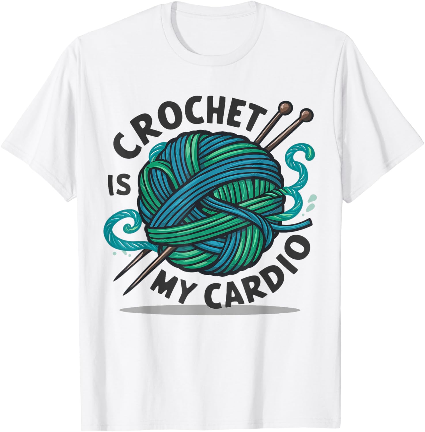 Crochet Is My Cardio Yarn Ball Knitting Lover Knitters Yarn Supply | Viral US Pick | High CTR Title