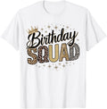 Birthday Squad Animal Print Leopard Cheetah Zebra Crown Crew Apparel Comfort Fit Fan Favorite