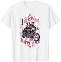 For Bikers THE ROAD IS OUR HAPPY PLACE Biker Wife Apparel | High Search Volume | Aesthetic Casual Look