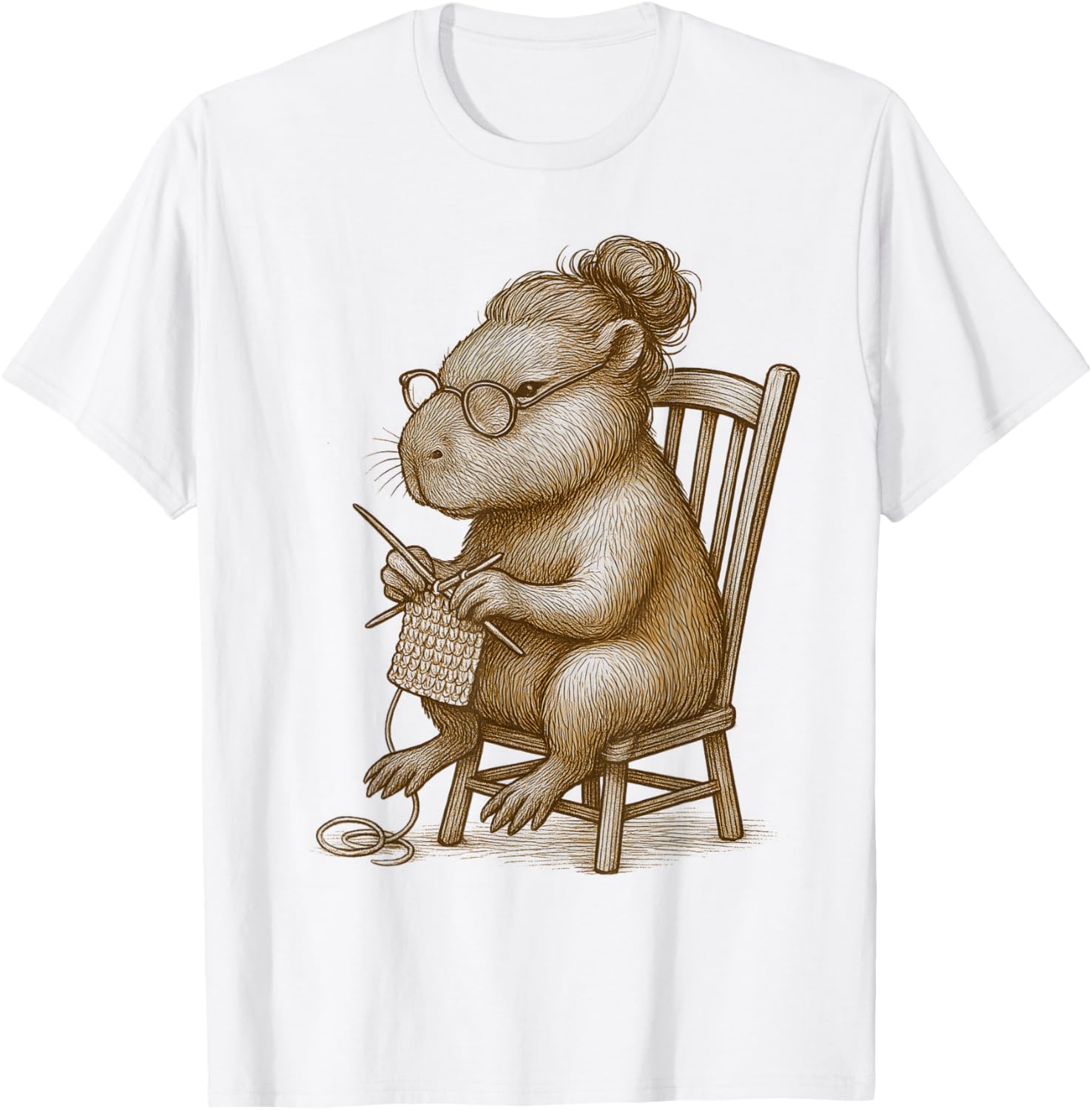 Knitting Capybara Funny Cozy Design for Yarn Lovers Yarn Supply | High Search Volume | Perfect for Crafters
