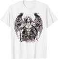 St Michael the Archangel in Tattoo Style Christian Apparel | Trending 2025