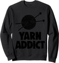Yarn Addict Tee Shirts Women Funny Crochet Lovers Gift Sweatshirt T-Shirt | Trending 2025 | Best Seller Choice