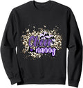 Cheer Nanny Shirt Megaphone Purple Leopard Cheetah Print Sweatshirt T Shirt Premium Print US Top Pick