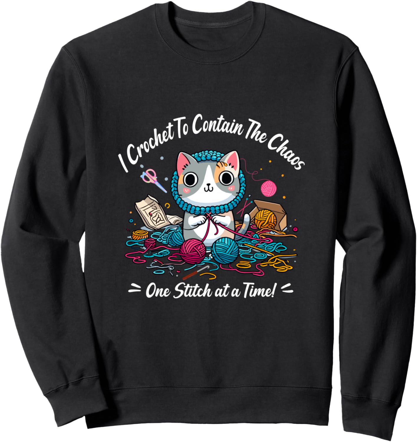 Funny Crochet Graphic Theme Tee Shirts Yarn Crochet Lover Sweatshirt T-Shirt | Premium Quality | Best Seller Choice