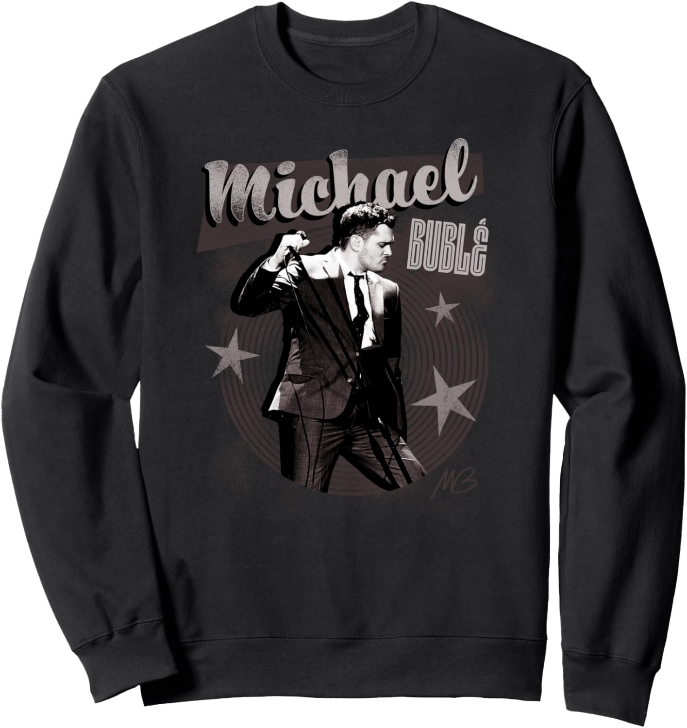 Michael Buble On The Mic Vintage Style Sweatshirt T-Shirt | Perfect Gift Idea