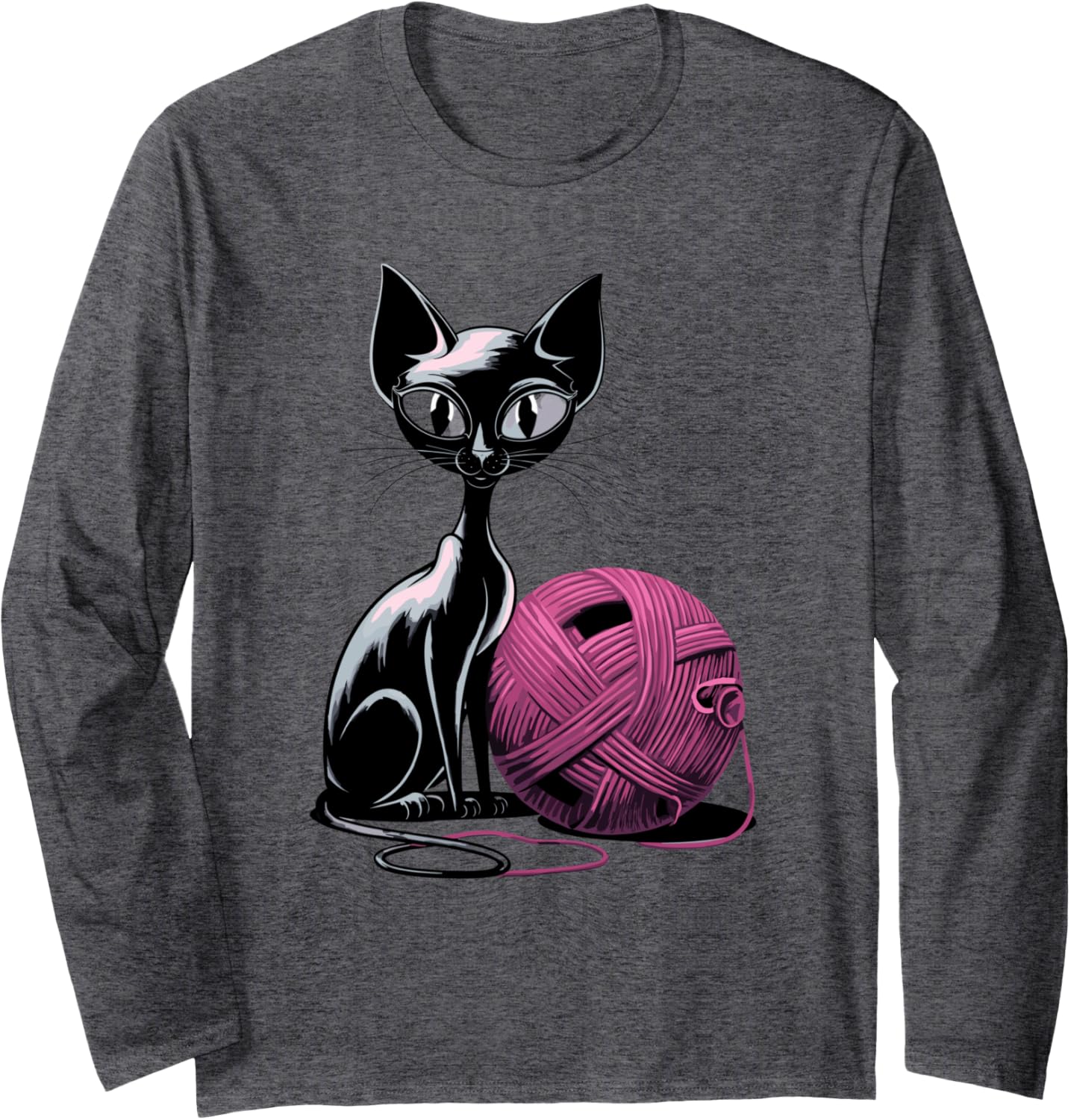 Cat And Wool Yarn Delightful Companionship Long Sleeve Yarn Supply | Viral US Pick | Customer Favorite