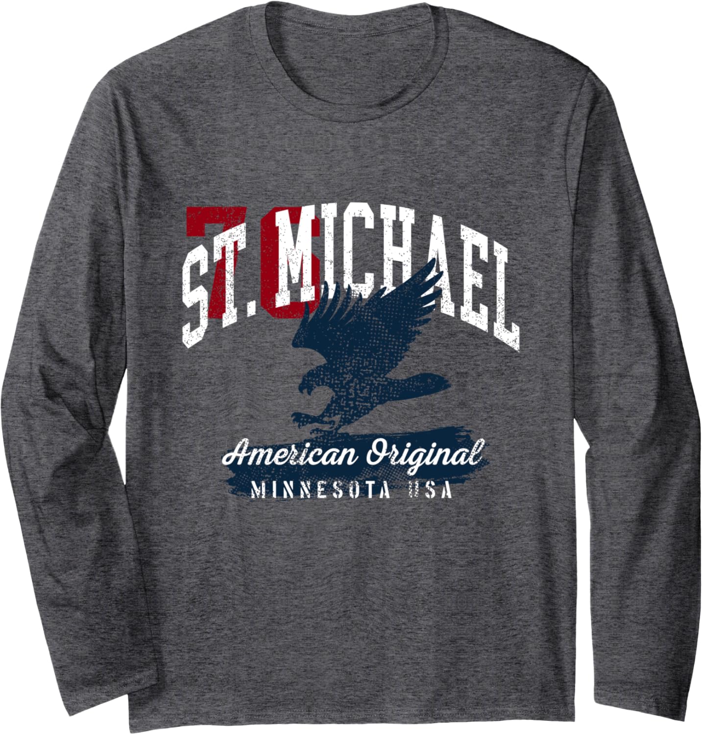 St. Michael Minnesota Vintage Patriotic Sports Design Long Sleeve Apparel | Premium Quality