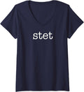 Womens Stet Editorial Mark Don t Change V Neck Apparel Viral TikTok Find Fan Favorite