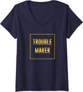 Trouble Maker V-Neck Apparel | Premium Quality | Aesthetic Fit