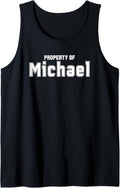 Property of MICHAEL Funny Bachelorette Gifts for Bride Tank Top Tank Top | Perfect Gift Idea