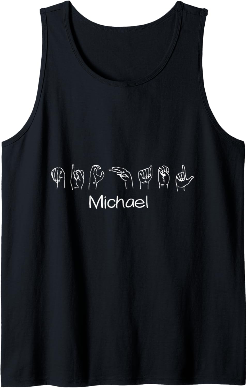 Michael Sign Language ASL Tank Top Tank Top | Premium Quality