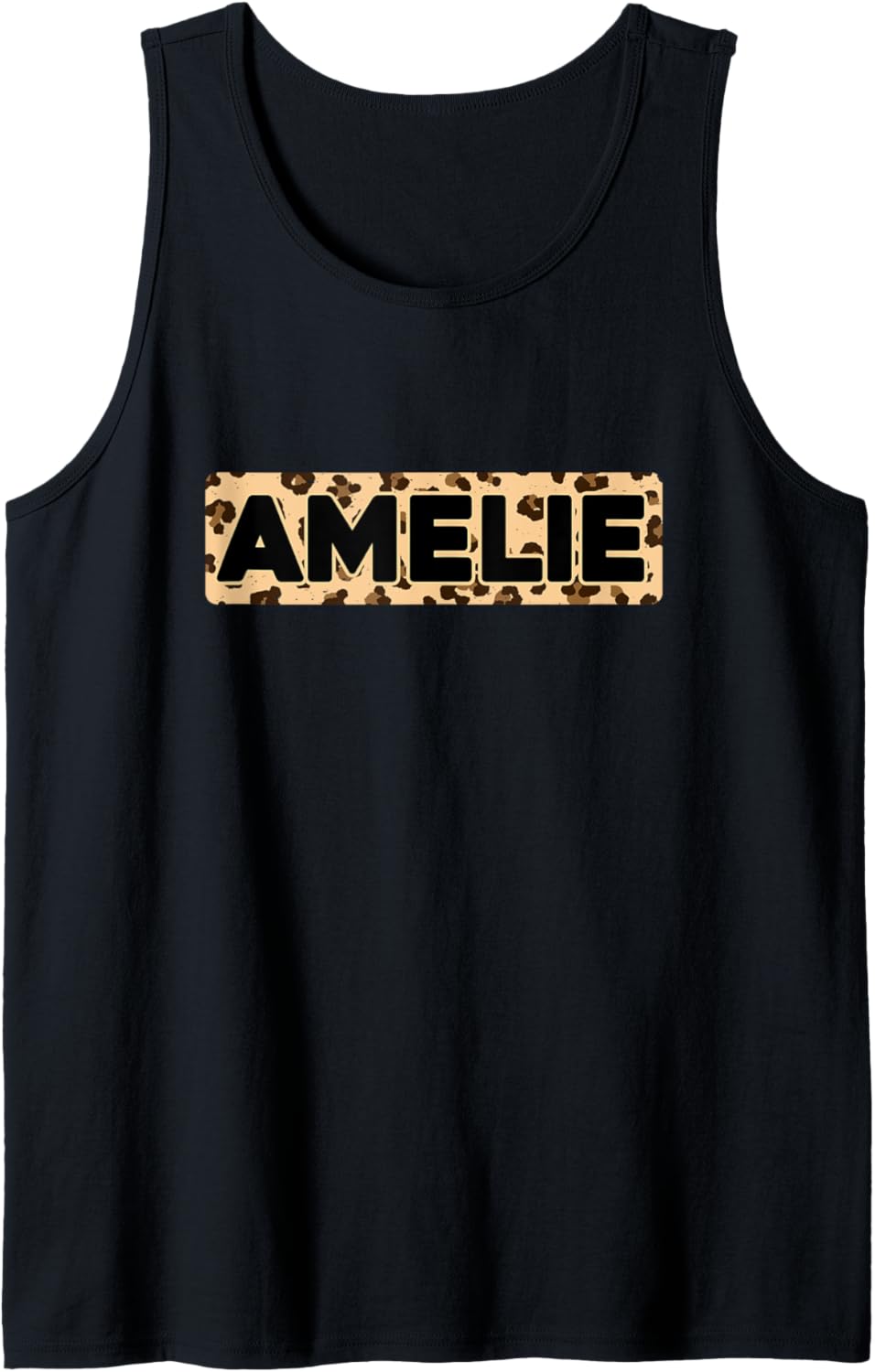 Funny Amelie Leopard Print Personalized Name Amelie Tank Top Tank Top Viral TikTok Find Everyday Wear