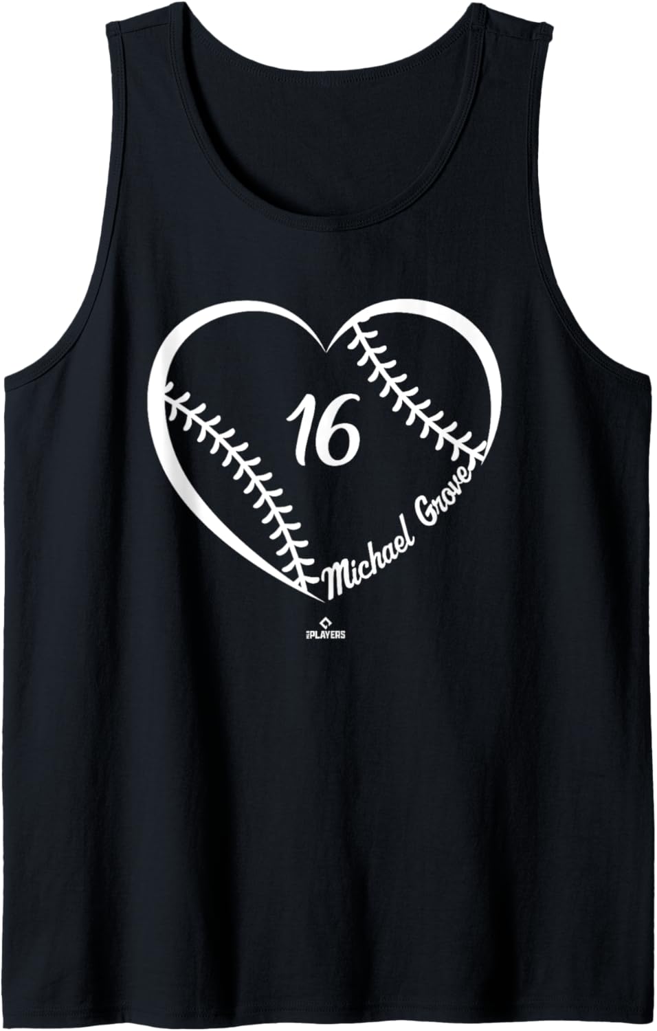 Baseball Heart Number Michael Grove MLBPA Tank Top Tank Top | Viral Streetwear Style
