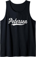 Distressed Script Michael Petersen Prospect Baseball Fan Tank Top Tank Top | Everyday Casual Wear
