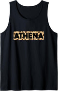 Funny Athena Leopard Print Personalized Name Athena Tank Top Tank Top Premium Print Fan Favorite