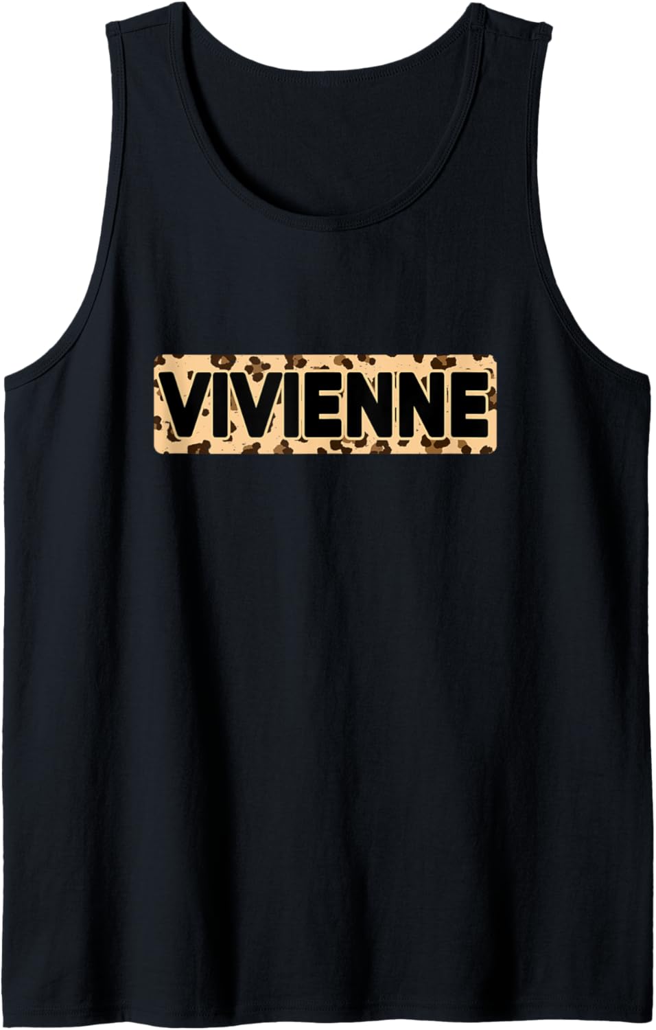 Funny Vivienne Leopard Print Personalized Name Vivienne Tank Top Tank Top Viral TikTok Find Everyday Wear