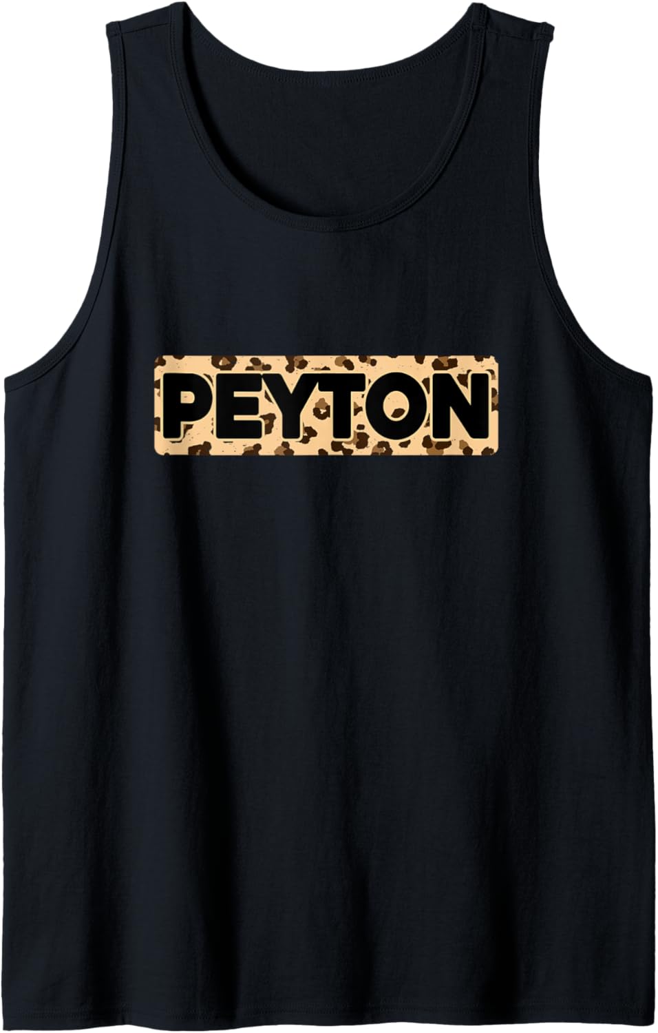 Funny Peyton Leopard Print Personalized Name Peyton Tank Top Tank Top Comfort Fit Fan Favorite
