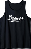 Distressed Script Michael Brewer Prospect Baseball Fan Gear Tank Top Tank Top | Trending 2025