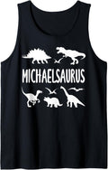Dinosaur T Rex Dino Michael Michaelsaurus Boys Name Tank Top Tank Top | Perfect Gift Idea