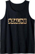 Funny Adaline Leopard Print Personalized Name Adaline Tank Top Tank Top Streetwear Style US Top Pick