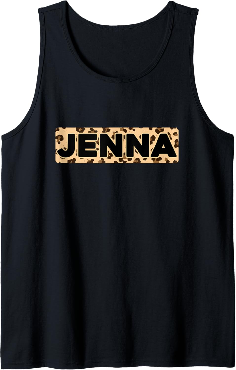 Funny Jenna Leopard Print Personalized Name Jenna Tank Top Tank Top Comfort Fit Everyday Wear