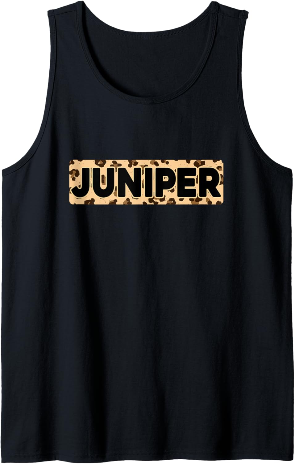 Funny Juniper Leopard Print Personalized Name Juniper Tank Top Tank Top Viral TikTok Find Everyday Wear