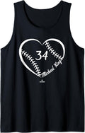 Baseball Heart Number Michael King MLBPA Tank Top Tank Top | Premium Quality