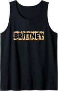 Funny Brittney Leopard Print Personalized Name Brittney Tank Top Tank Top Premium Print Gift Ready