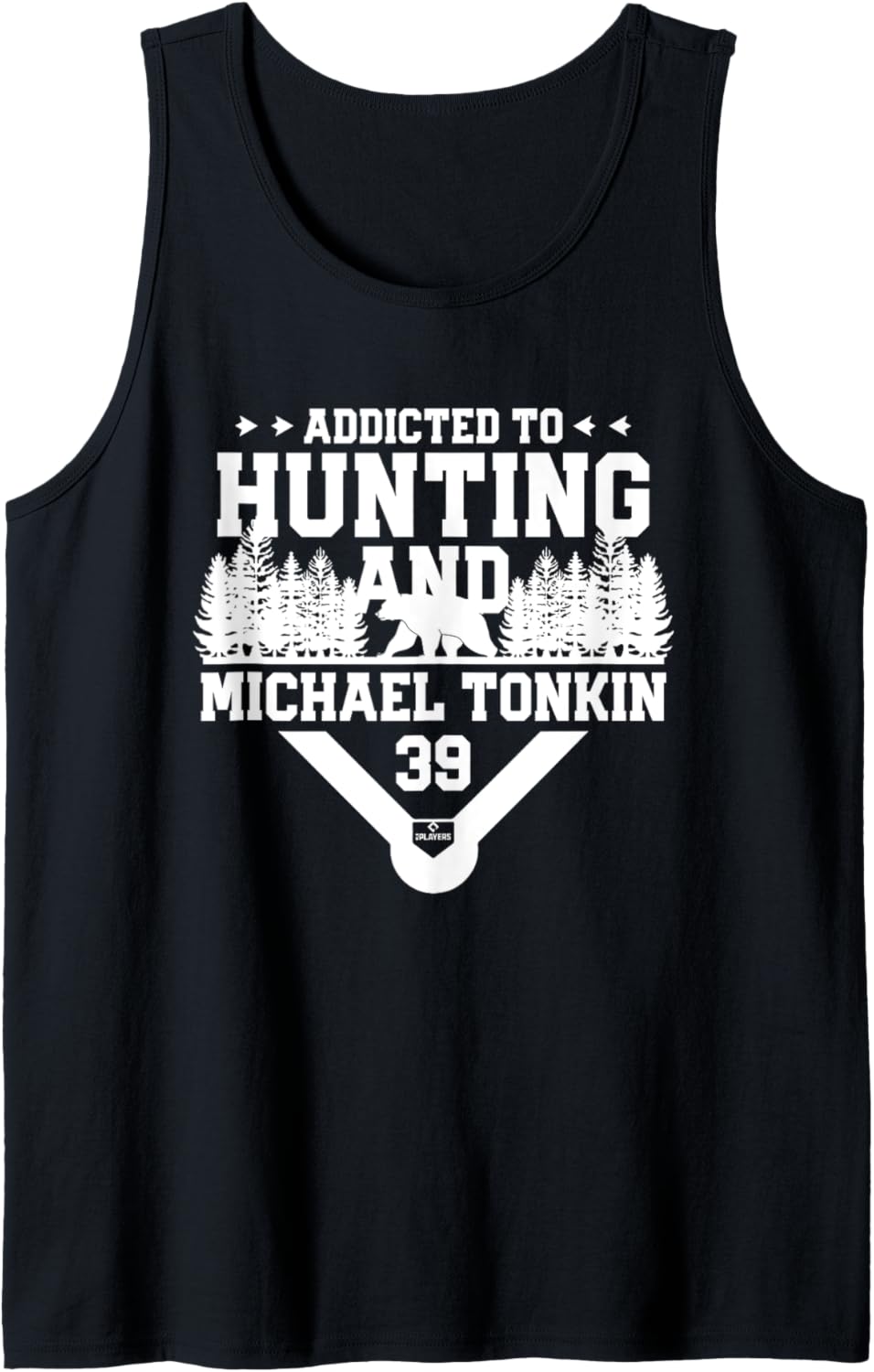 Addicted to Bear Hunting & Michael Tonkin Minnesota Baseball Tank Top Tank Top | Trending 2025