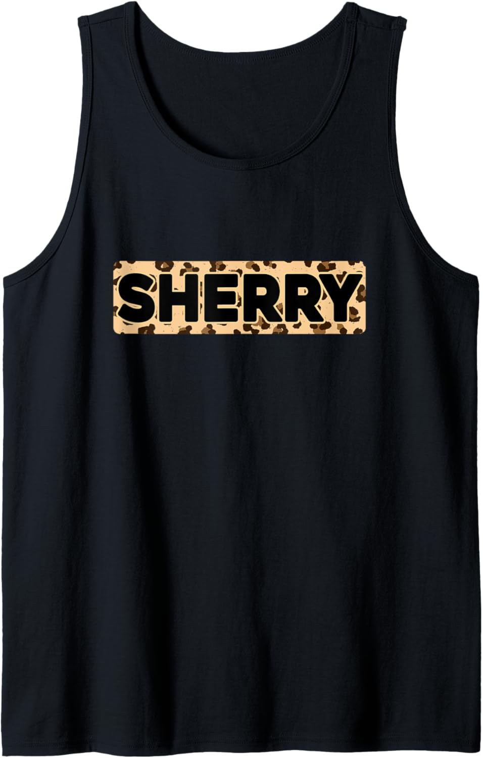Funny Sherry Leopard Print Personalized Name Sherry Tank Top Tank Top Viral TikTok Find Gift Ready
