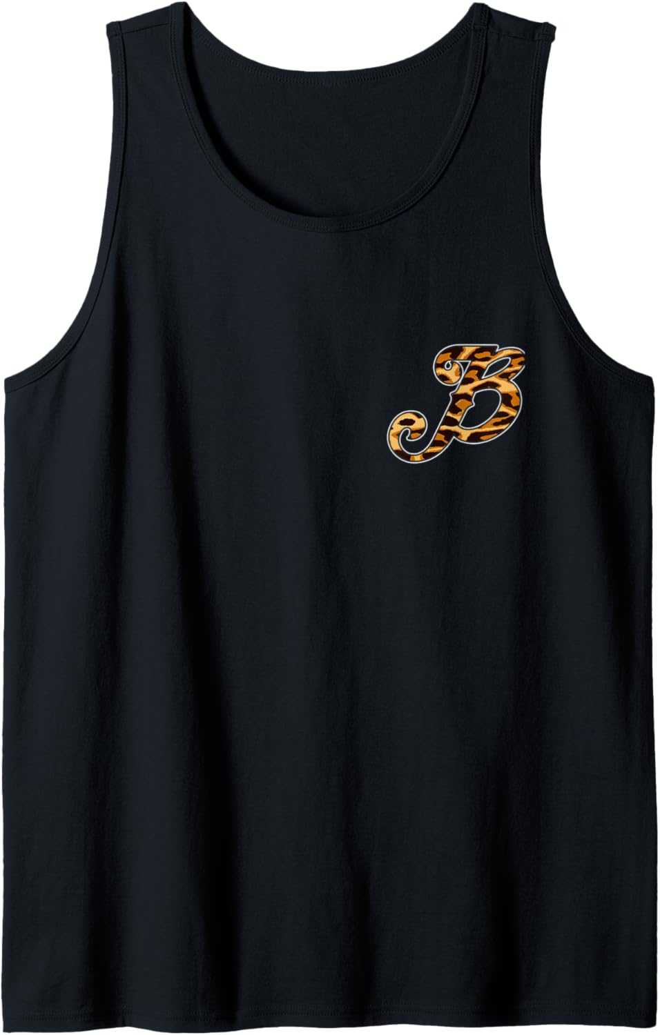 Womens Leopard Cheetah Print Monogram Initial LETTER B Tank Top Tank Top High Search Demand Best Seller Look
