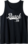 Distressed Swoosh Michael Busch Chicago Baseball MLBPA Tank Top Tank Top | Trending 2025