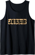 Funny Jessie Leopard Print Personalized Name Jessie Tank Top Tank Top Comfort Fit US Top Pick