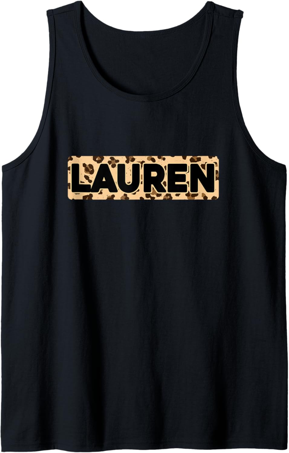 Funny Lauren Leopard Print Personalized Name Lauren Tank Top Tank Top Comfort Fit Everyday Wear