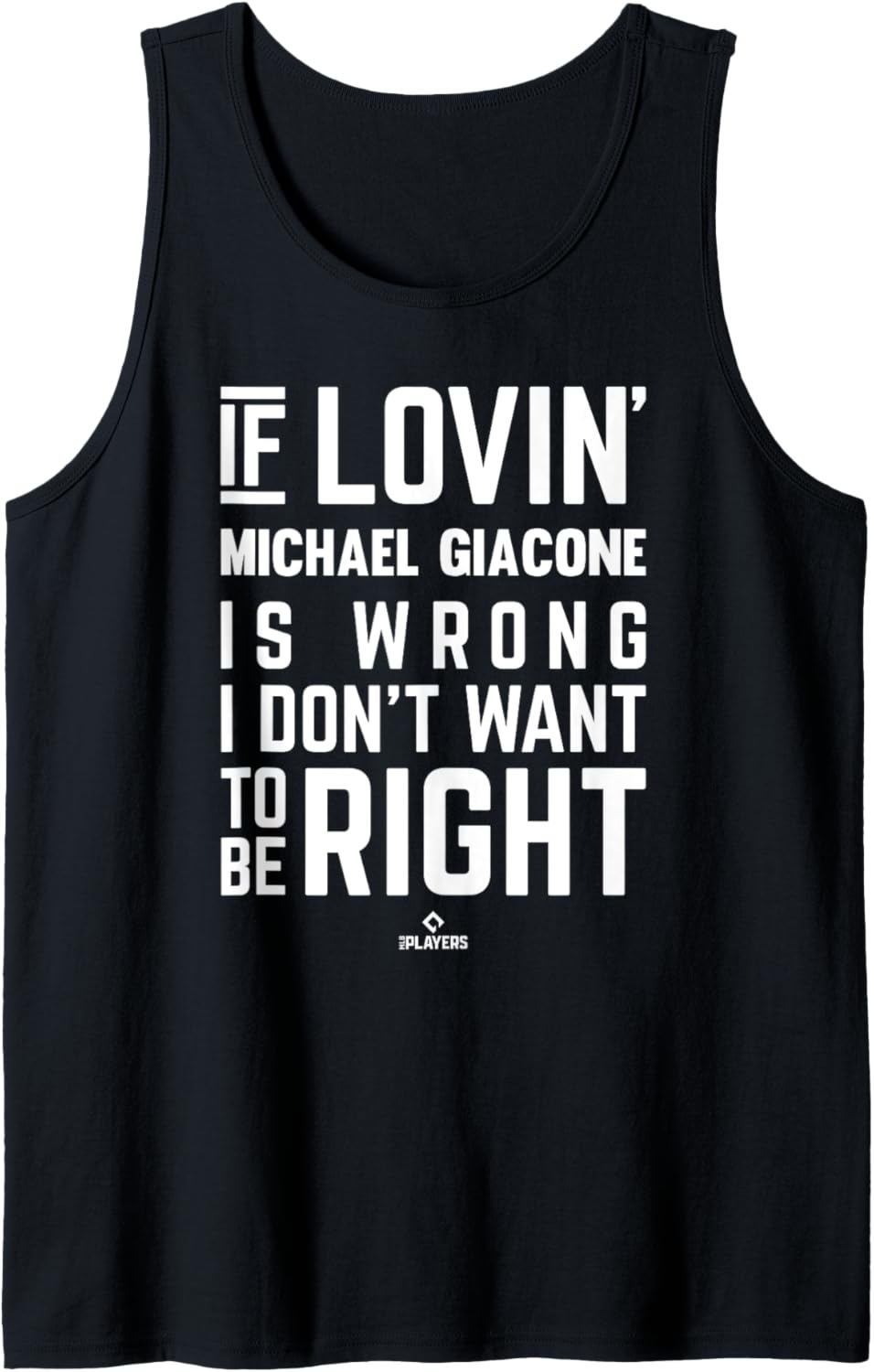 If Loving Michael Giacone Prospect Baseball Fan Gear Tank Top Tank Top | Everyday Casual Wear