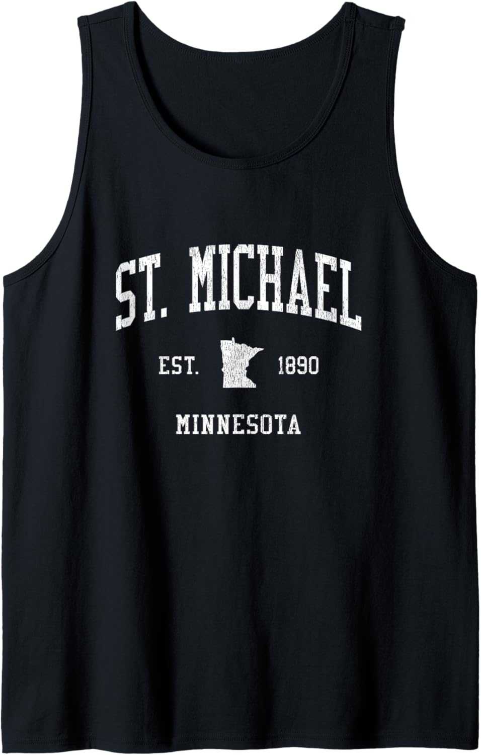 St. Michael MN Vintage Athletic Sports JS01 Tank Top Tank Top | Viral Streetwear Style