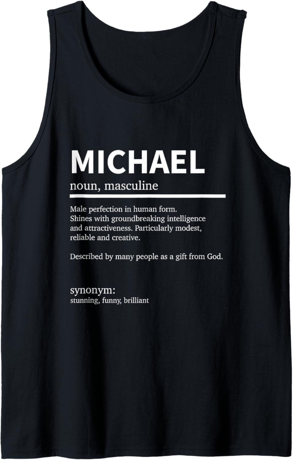 Definition Michael Name Saying Michael First Name Michael Tank Top Tank Top | Viral Streetwear Style